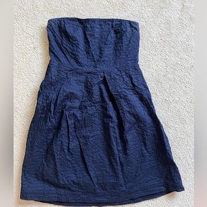 J.Crew Navy Strapless Dress - Size 10